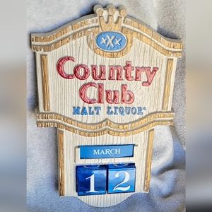 1970's Vintage Country Club Malt Liquor Advertising Calendar